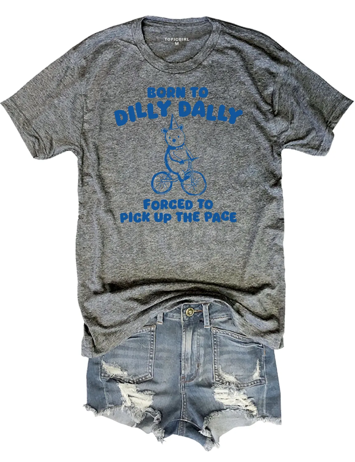 Born To Dilly Dally Forced To Pick Up To The Pace Crop Top sold by Topic Girl product image thumbnail 3