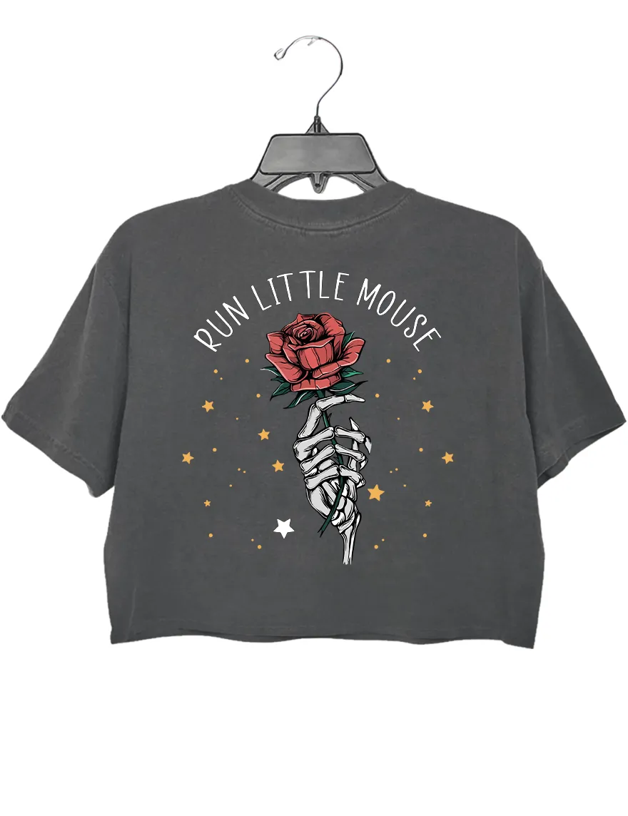 Run Little Mouse Rose Crop Top sold by Topic Girl product image thumbnail 3