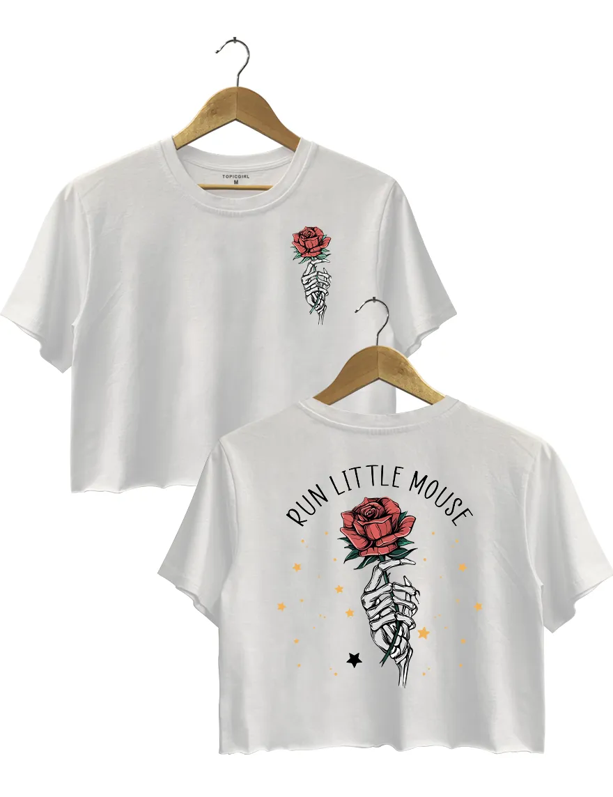 Run Little Mouse Rose Crop Top sold by Topic Girl product image thumbnail 4
