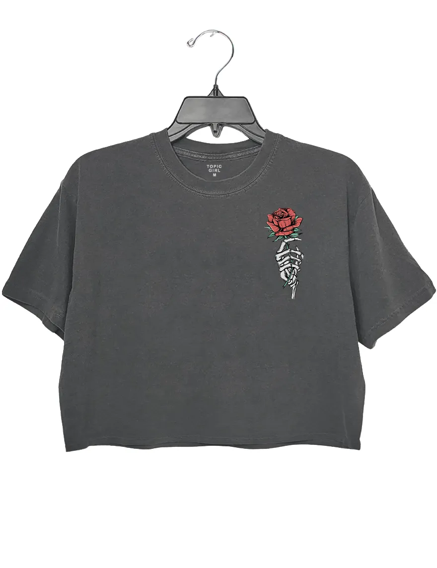 Run Little Mouse Rose Crop Top sold by Topic Girl product image thumbnail 2