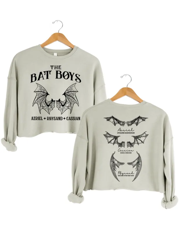The Bat Boys A Court of Thorn and Roses Crop Sweatshirt sold by Topic Girl