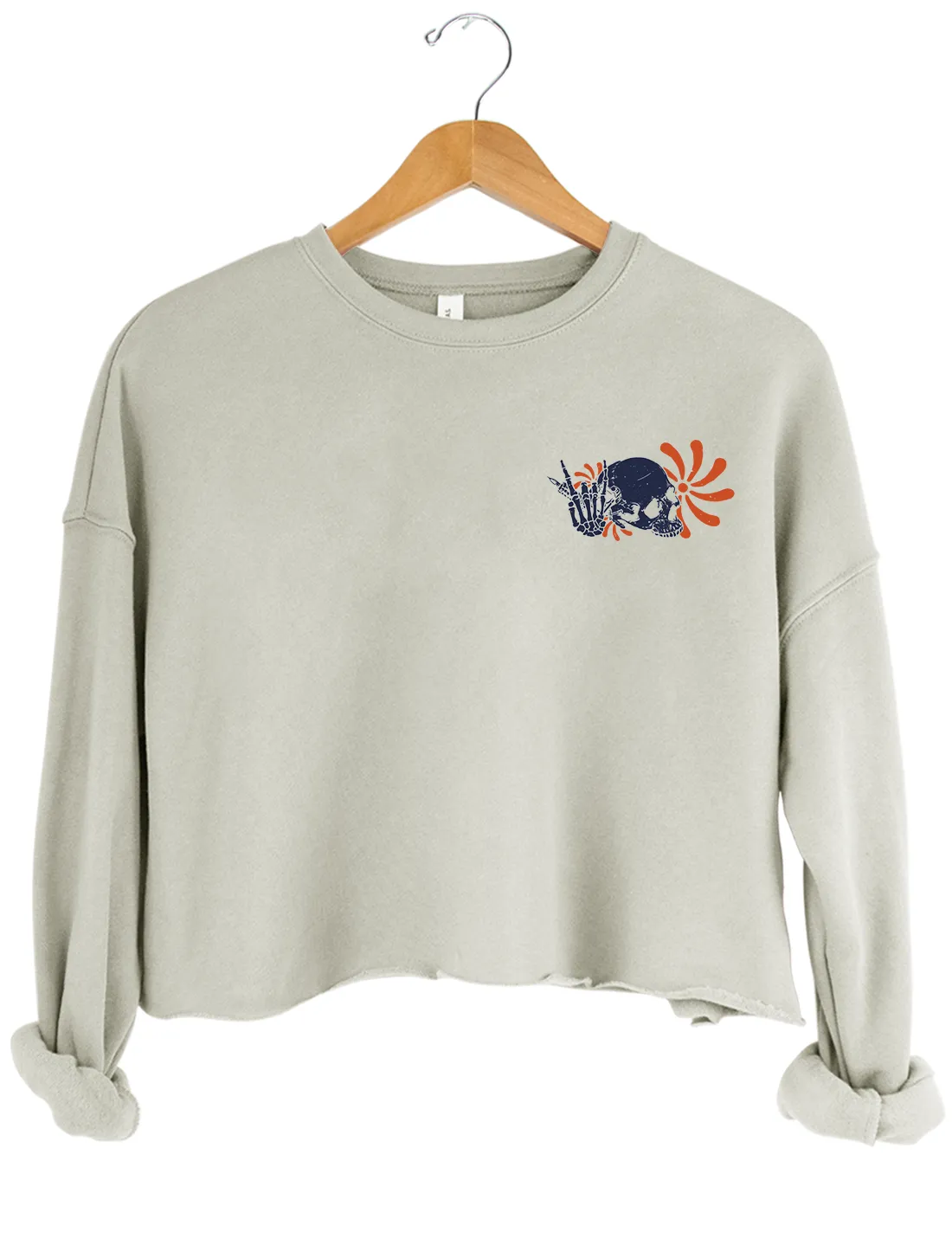 I Have Cool Tattoos Crop Sweatshirt sold by Topic Girl product image thumbnail 2