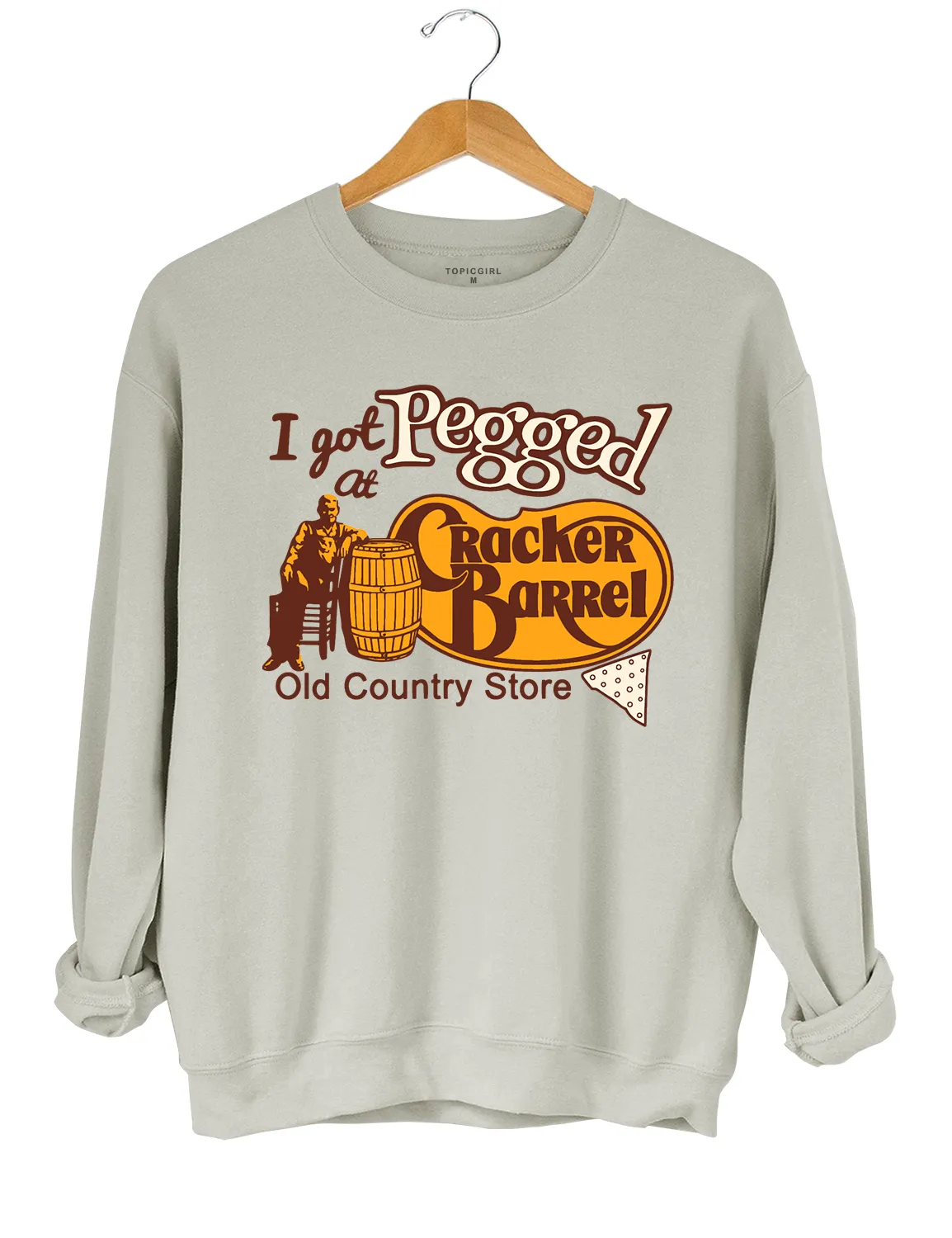 I Got Pegged At Cracker Barrel Old Country Store Crop Top sold by Topic Girl product image thumbnail 5