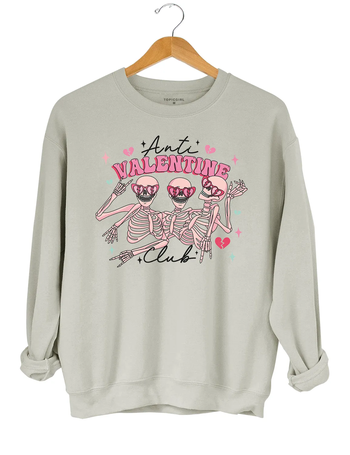 Anti Valentine Club Crop Top sold by Topic Girl product image thumbnail 4