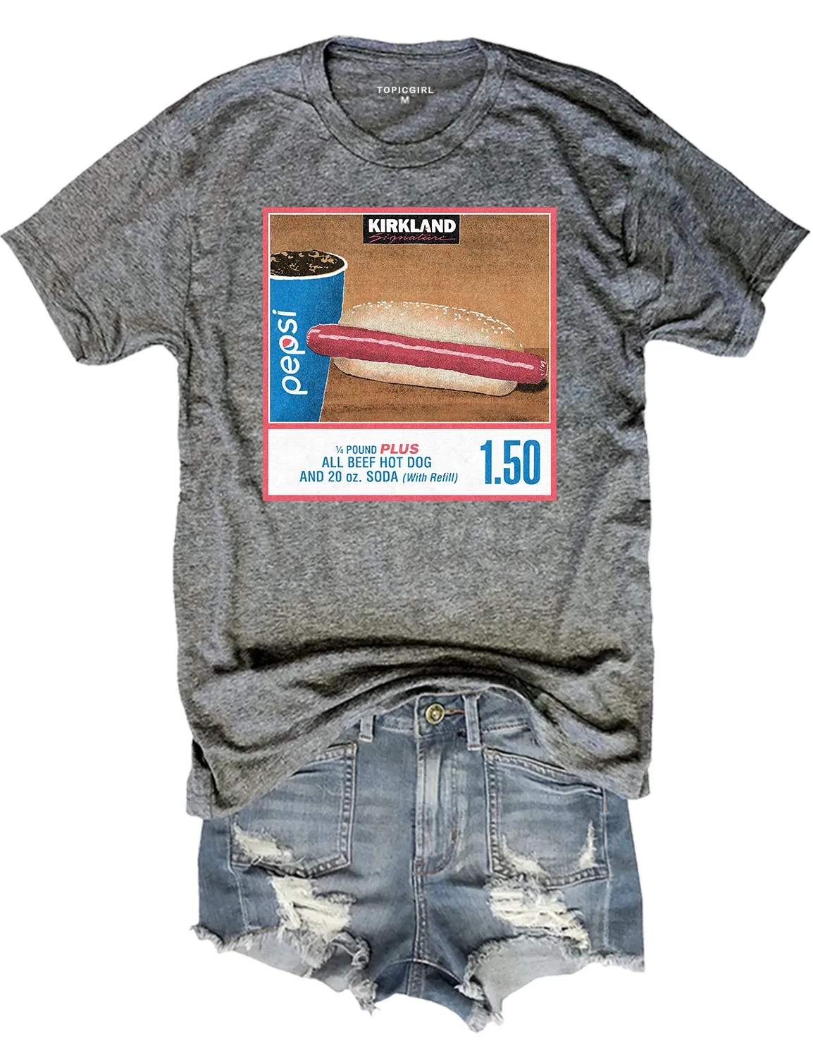 Costco Kirkland Hot Dog Crop Top sold by Topic Girl product image thumbnail 5