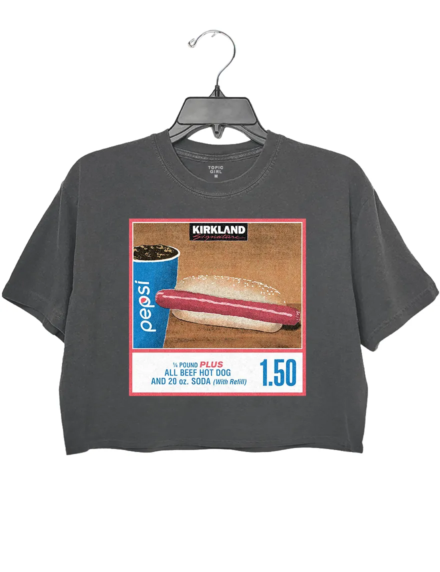 Costco Kirkland Hot Dog Crop Top sold by Topic Girl product image thumbnail 2