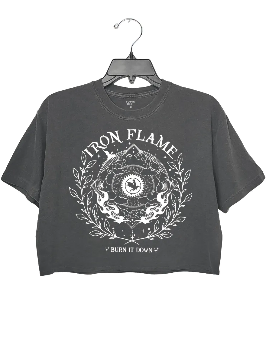 Iron Flame Burn It Down Crop Top sold by Topic Girl product image thumbnail 2
