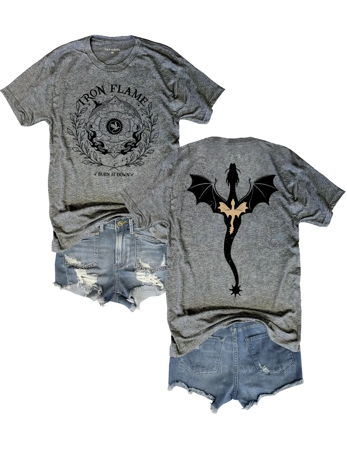 Iron Flame Burn It Down Crop Top sold by Topic Girl product image thumbnail 4