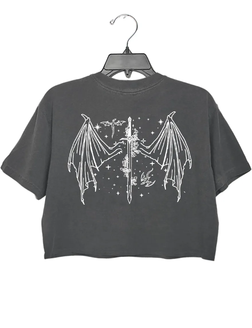Throne Of Glass From Now Until The Darkness Claims Us Crop Top sold by Topic Girl product image thumbnail 3