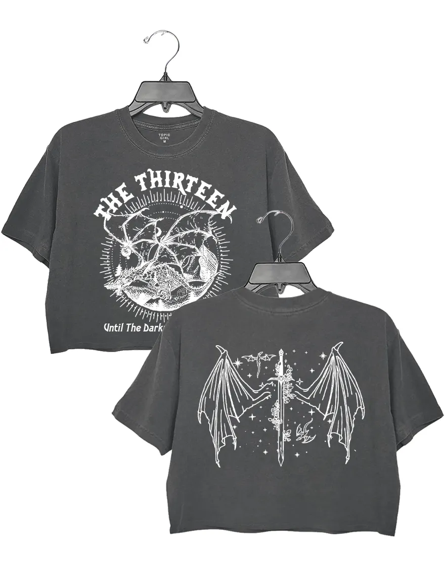 Throne Of Glass From Now Until The Darkness Claims Us Crop Top sold by Topic Girl