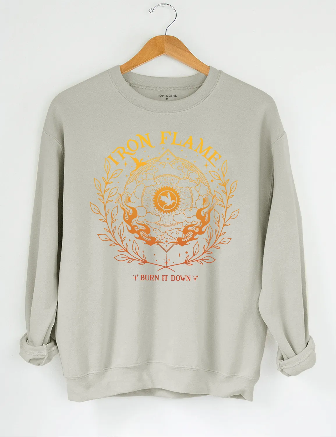 Iron Flame Fourth Wing Sweatshirt sold by Topic Girl product image thumbnail 2