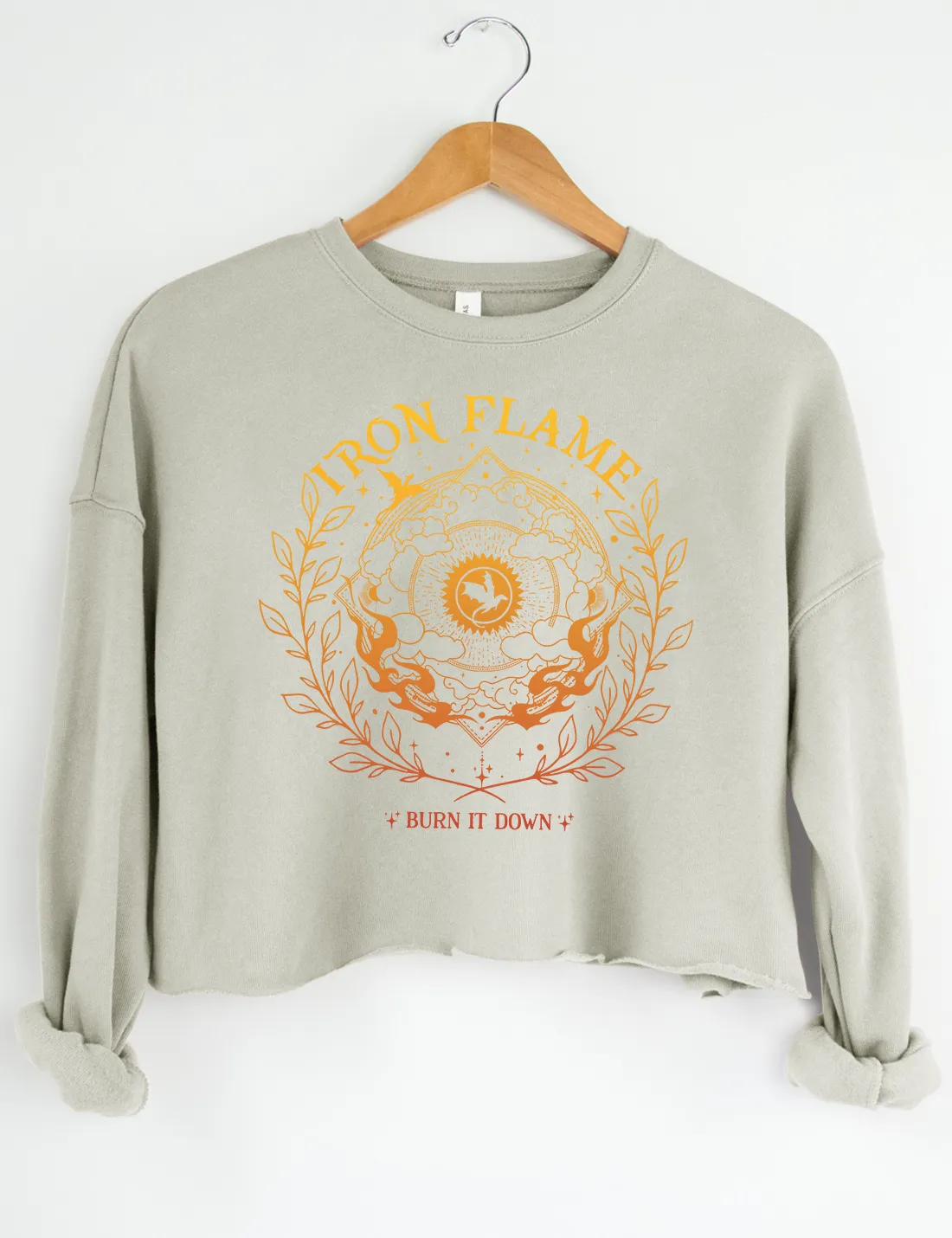Iron Flame Fourth Wing Sweatshirt sold by Topic Girl product image thumbnail 5
