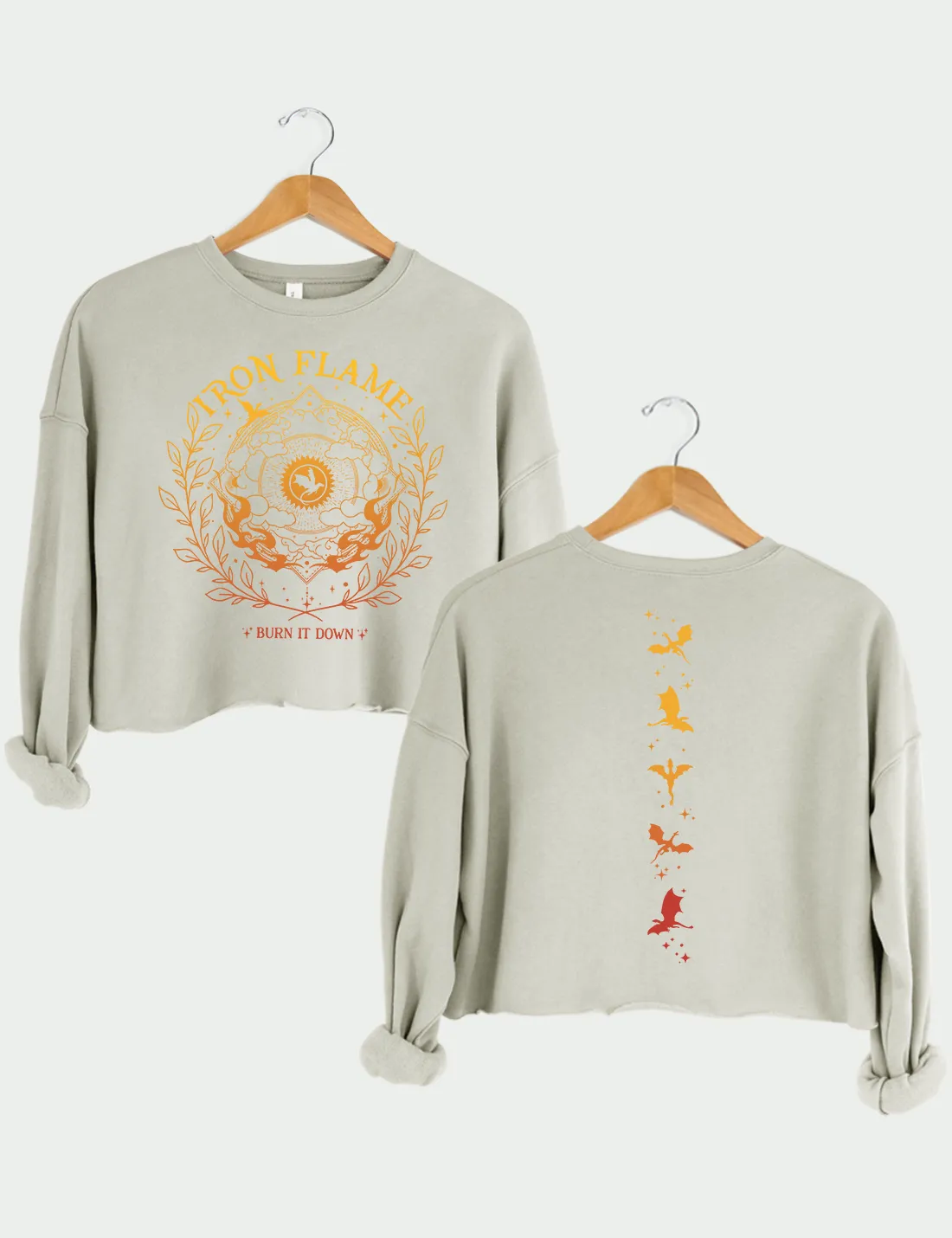 Iron Flame Fourth Wing Sweatshirt sold by Topic Girl product image thumbnail 4