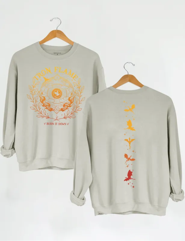 Iron Flame Fourth Wing Sweatshirt made by Topic Girl