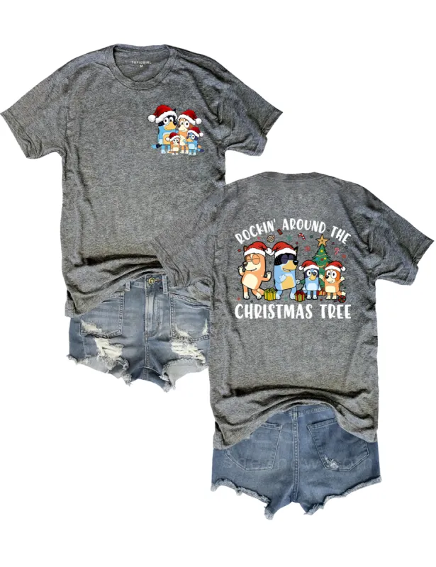 Rockin' Around the Christmas Tree Tee sold by Topic Girl