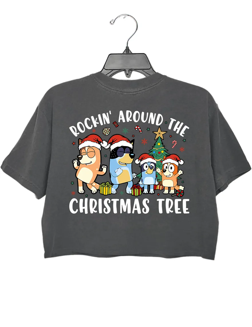 Rockin' Around the Christmas Tree Crop Top sold by Topic Girl product image thumbnail 3