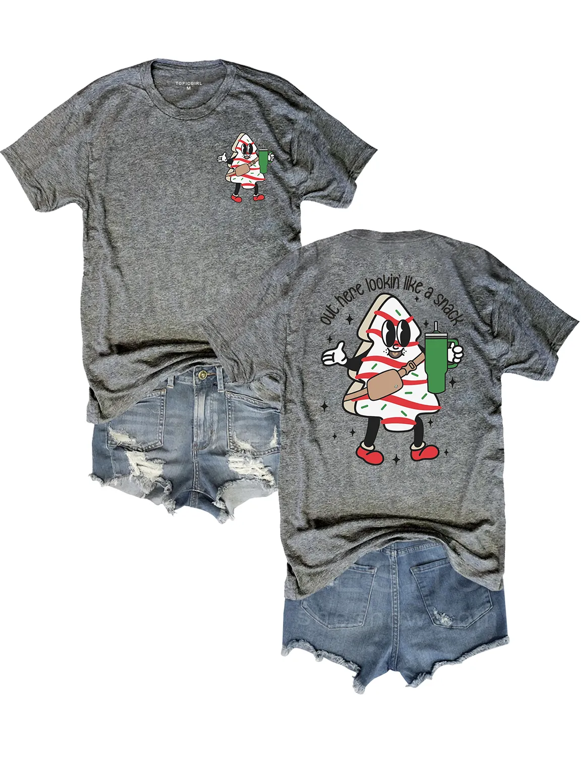 Out Here Lookin Like A Snack Sweatshirt sold by Topic Girl product image thumbnail 4