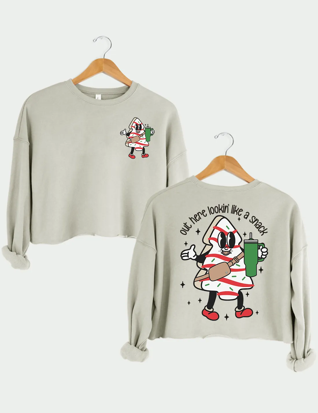 Out Here Lookin Like A Snack Sweatshirt sold by Topic Girl product image thumbnail 2