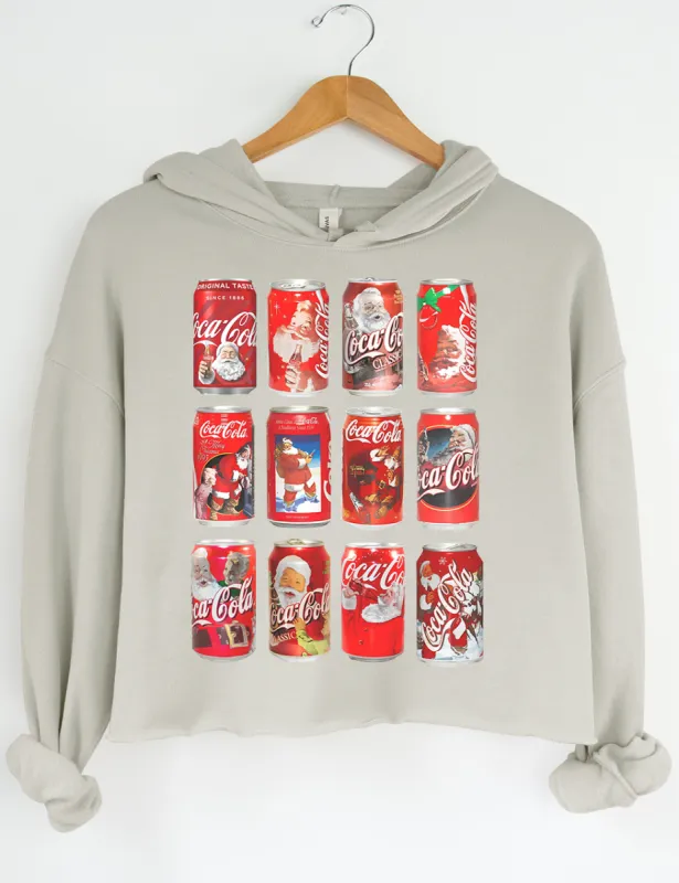 Christmas Soda Coke Crop Hoodie sold by Topic Girl