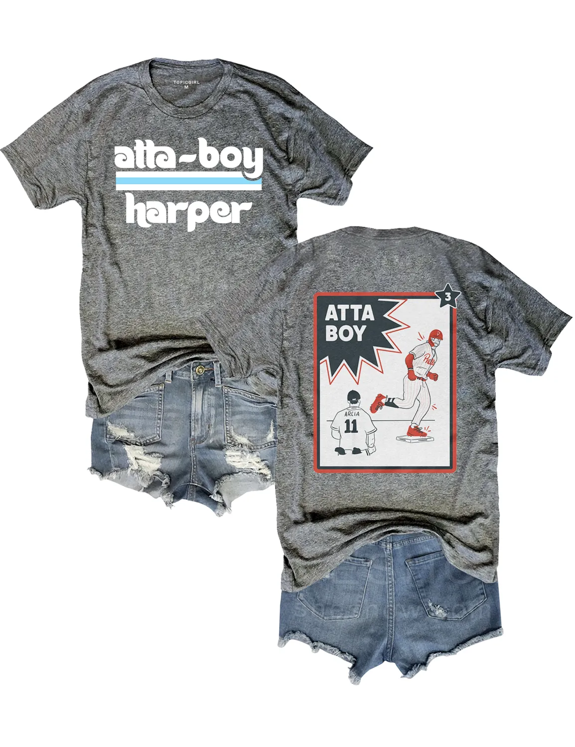 Atta Boy Harper Tee sold by Topic Girl