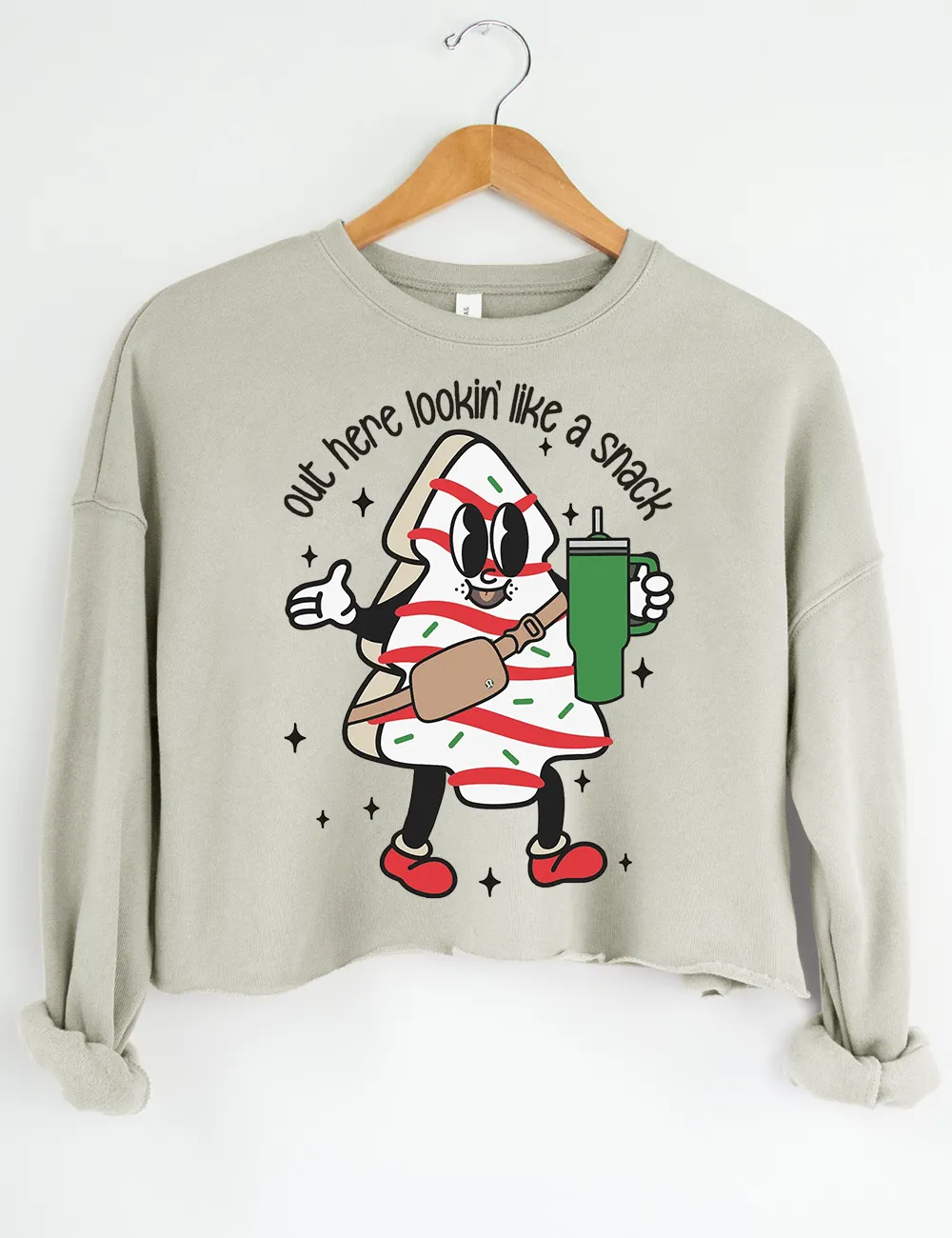 Boojee Out Here Lookin Like A Snack Crop Sweatshirt sold by Topic Girl