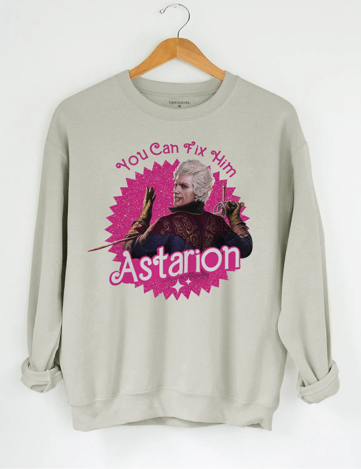 You Can Fix Him Astarion Crop Sweatshirt sold by Topic Girl product image thumbnail 5