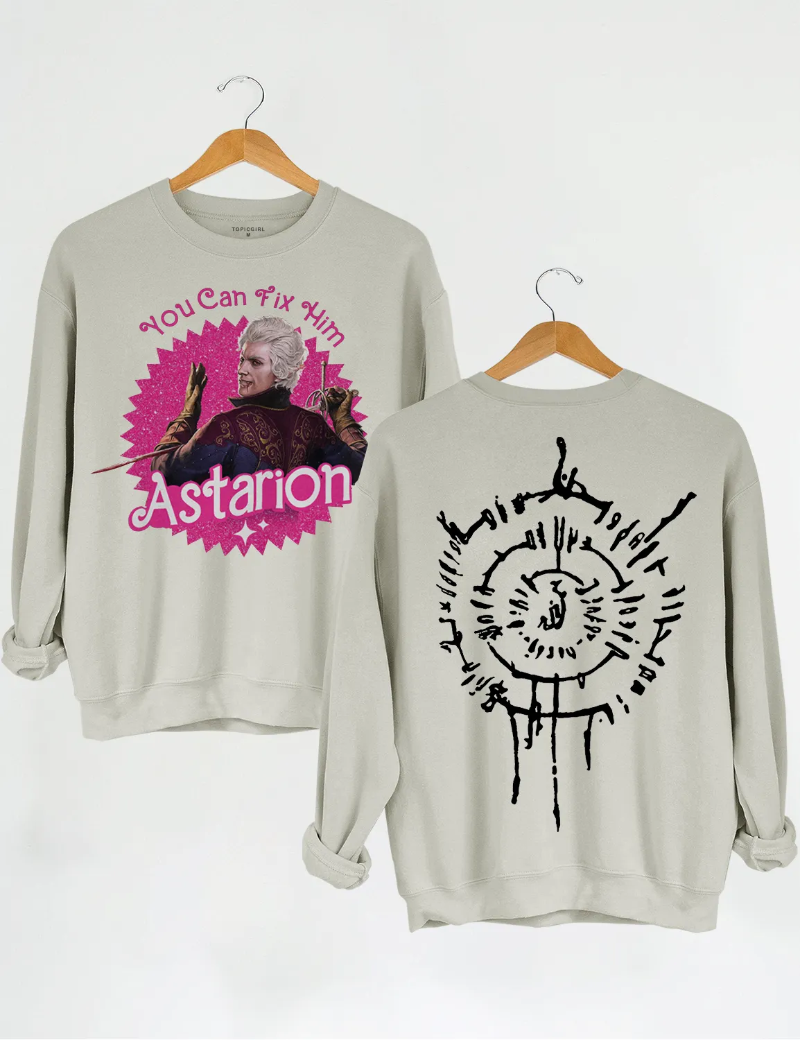 You Can Fix Him Astarion Crop Sweatshirt sold by Topic Girl product image thumbnail 4