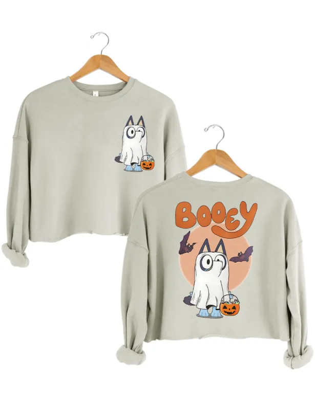 Booey Halloween Spooky Crop Sweatshirt sold by Topic Girl