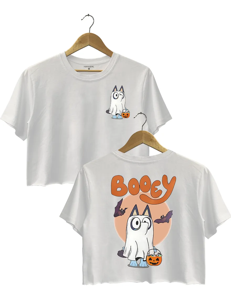 Booey Halloween Spooky Crop Top sold by Topic Girl product image thumbnail 4