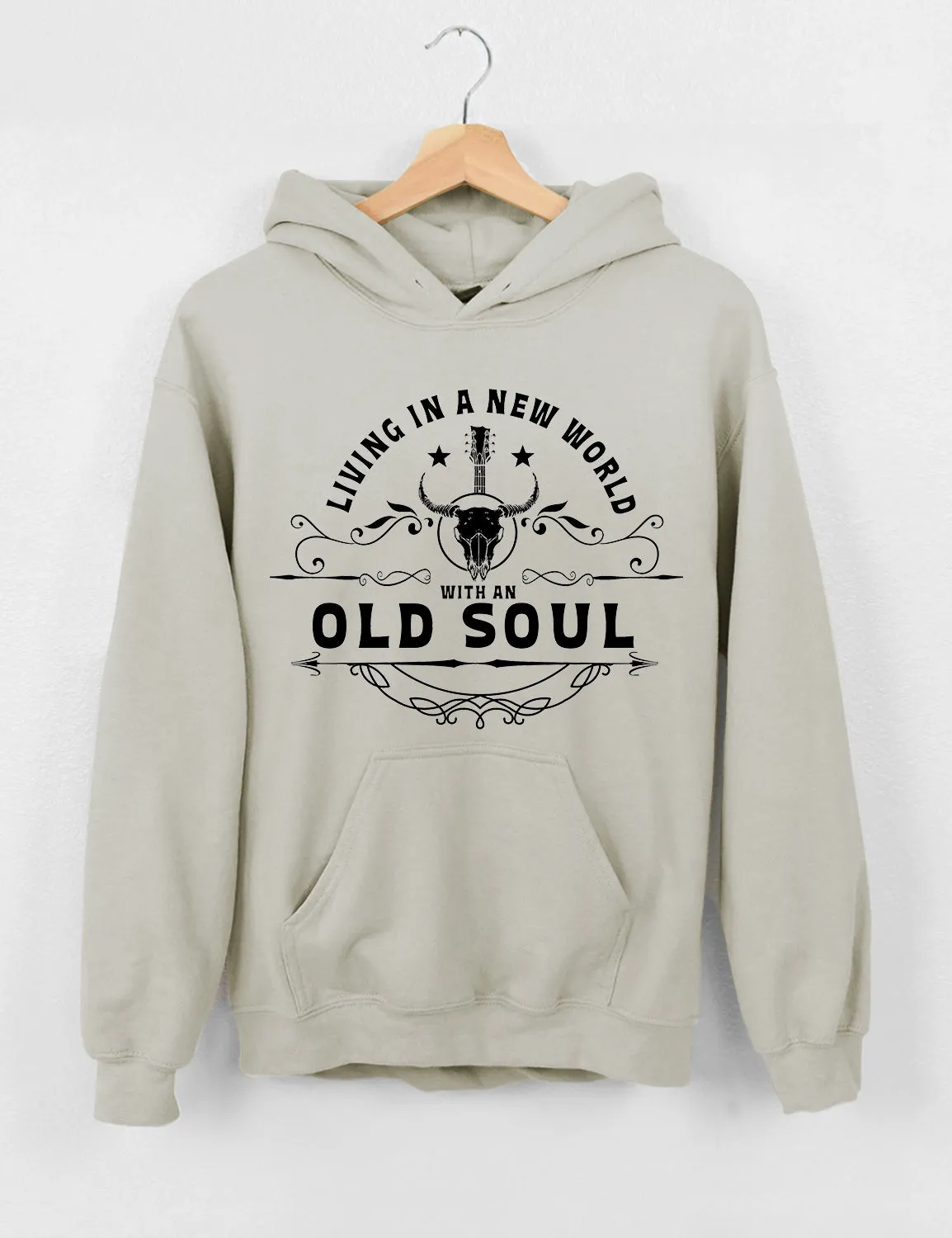 Living In A New World With An Old Soul Sweatshirt sold by Topic Girl product image thumbnail 3