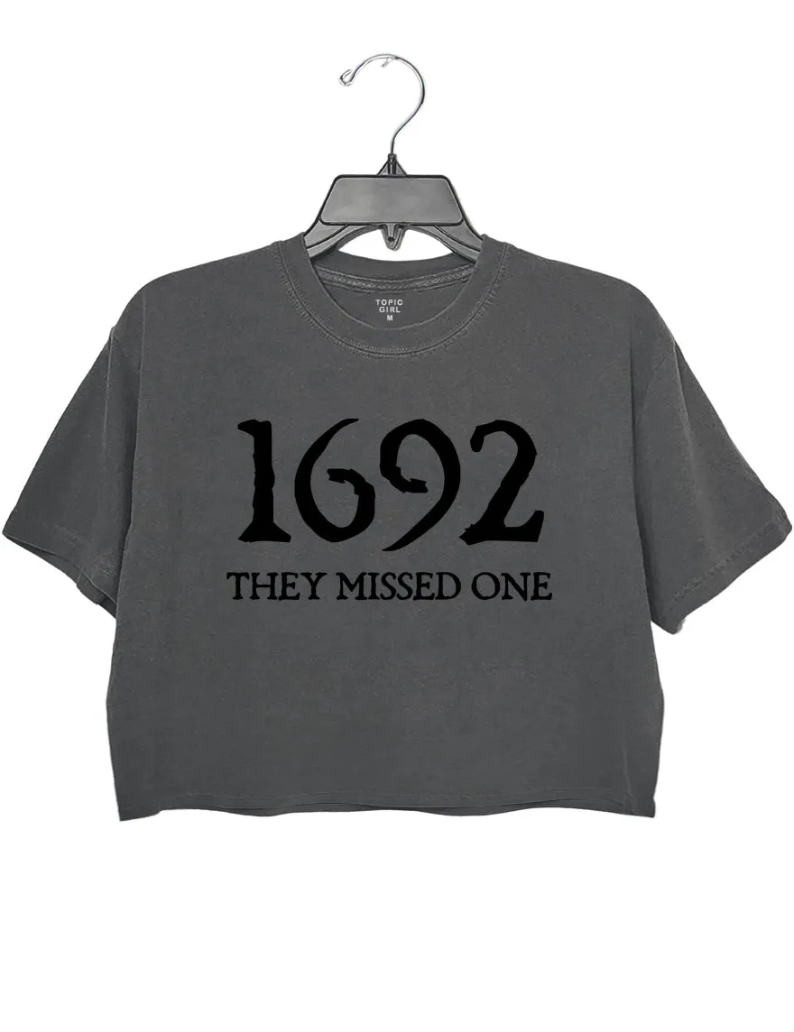 Halloween Salem 1692 They Missed One Crop Hoodie sold by Topic Girl product image thumbnail 5