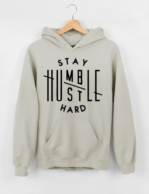 Stay Humble Hustle Hard Hoodie sold by Topic Girl