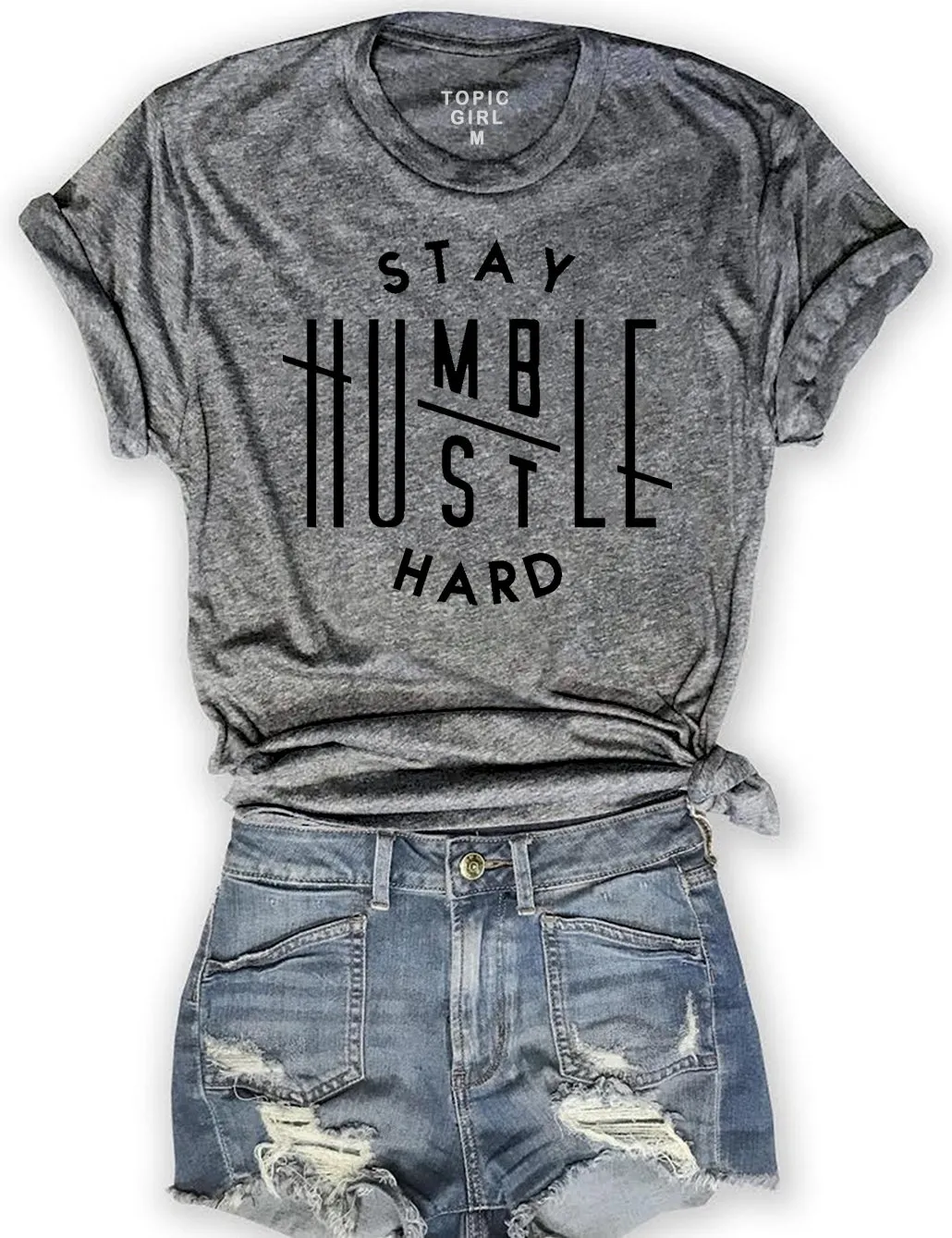 Stay Humble Hustle Hard Hoodie sold by Topic Girl product image thumbnail 5