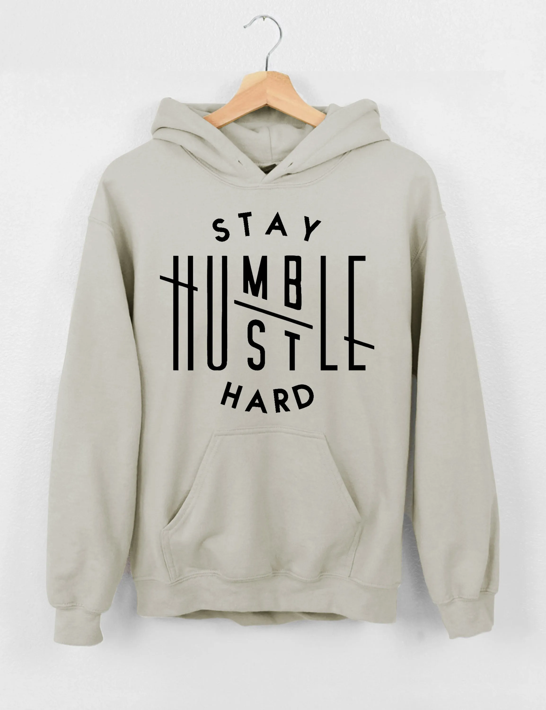 Stay Humble Hustle Hard Crop Sweatshirt sold by Topic Girl product image thumbnail 4