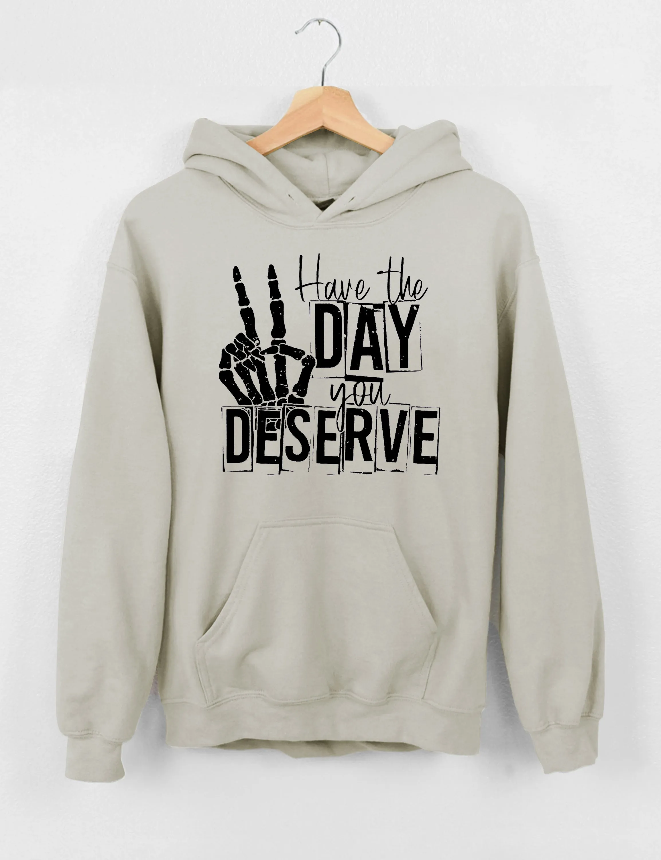 Have The Day You Deserve Crop Hoodie sold by Topic Girl product image thumbnail 2