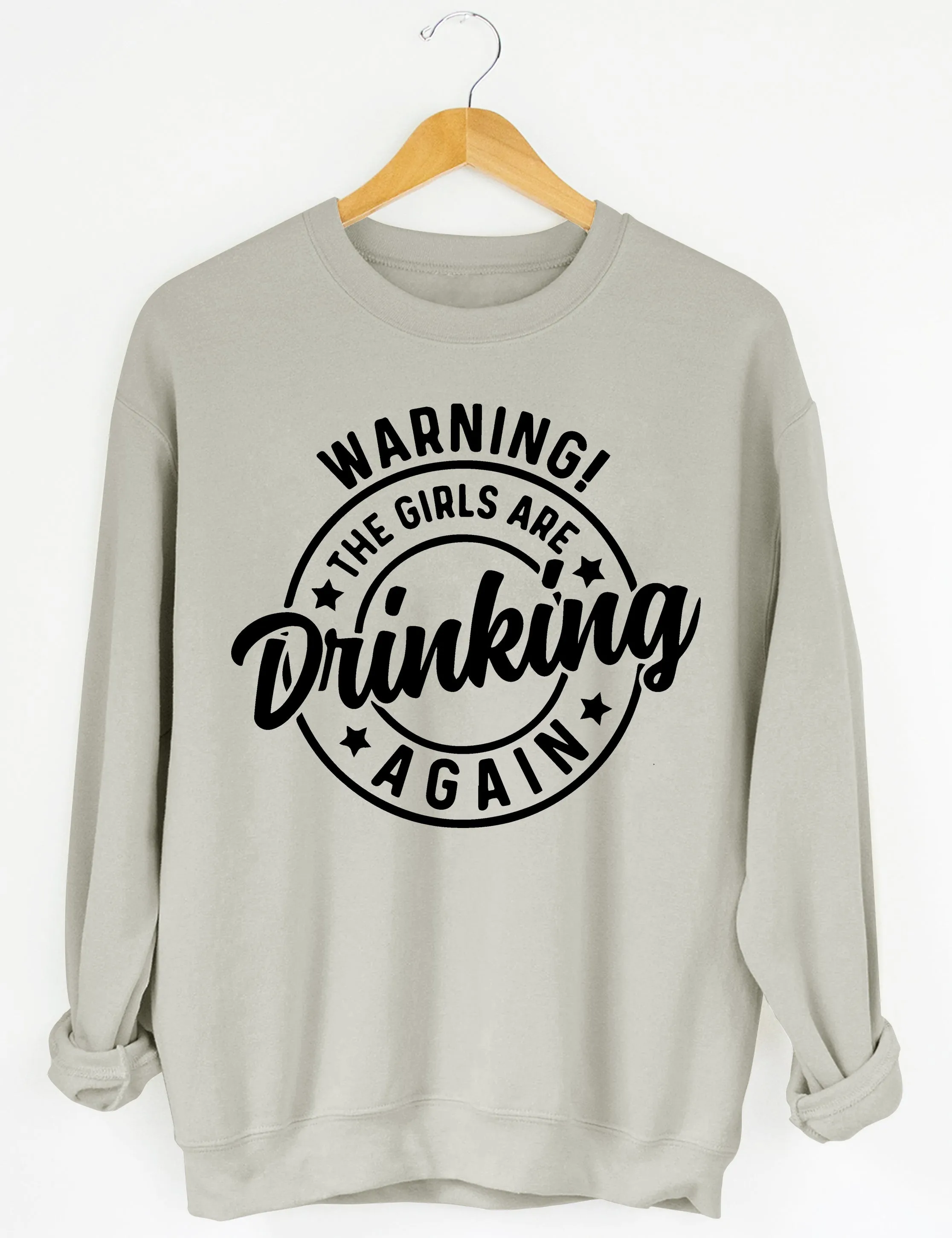 Warning! The Girls Are Drinking Again Tee sold by Topic Girl product image thumbnail 5