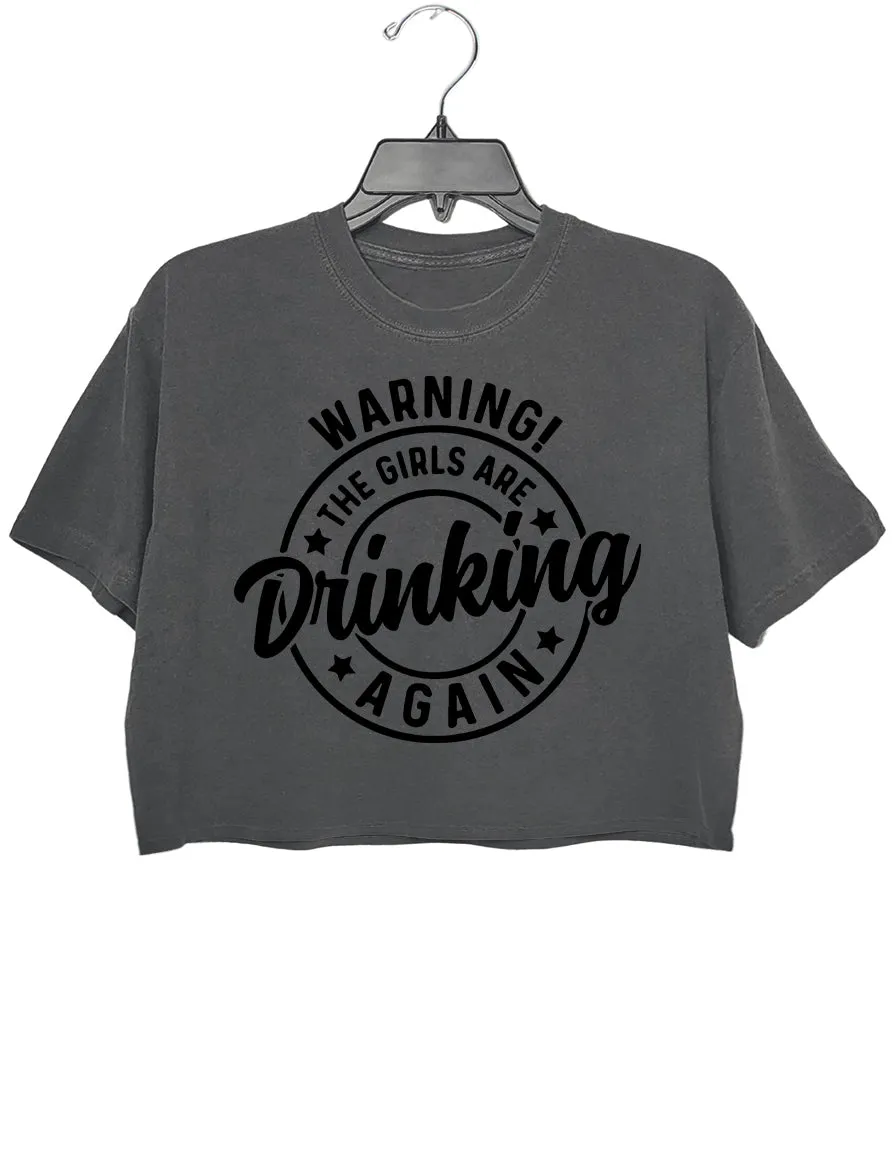 Warning! The Girls Are Drinking Again Tee sold by Topic Girl product image thumbnail 2