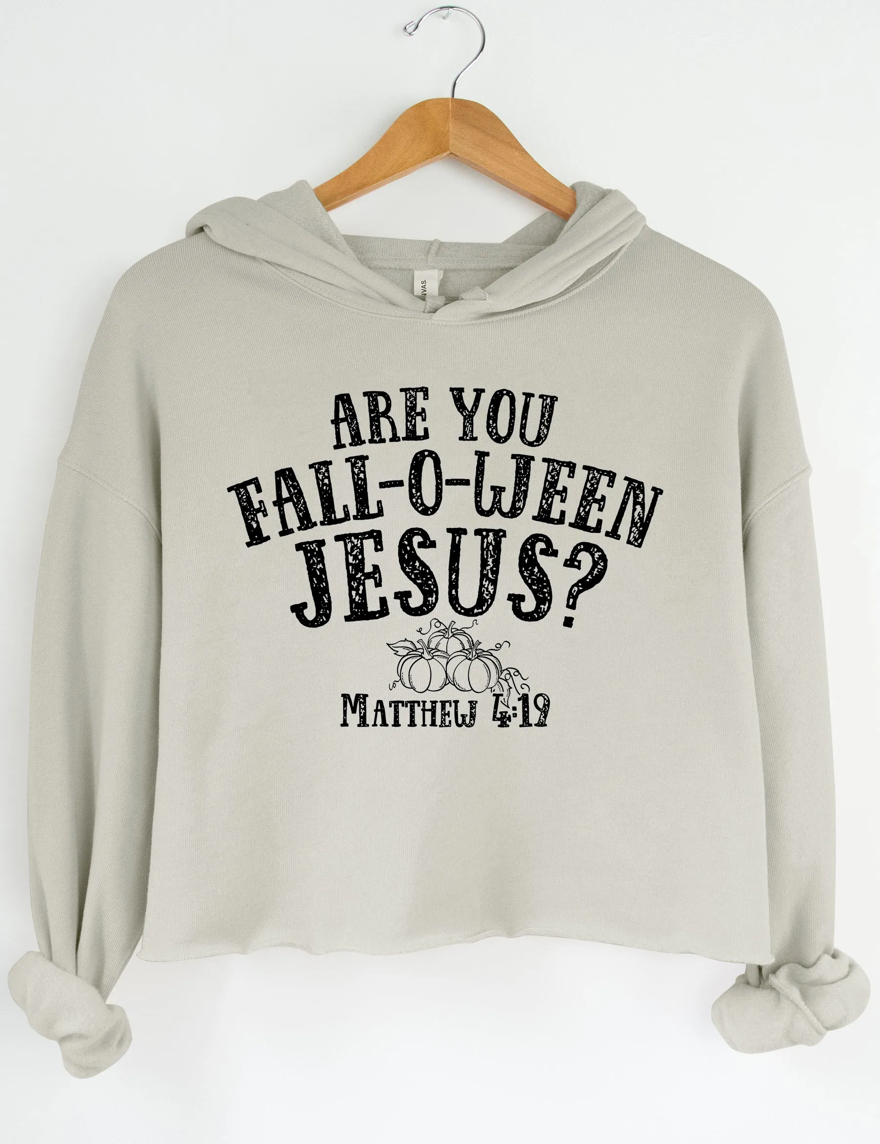 Are you Fall-o-ween Jesus Halloween Crop Hoodie sold by Topic Girl