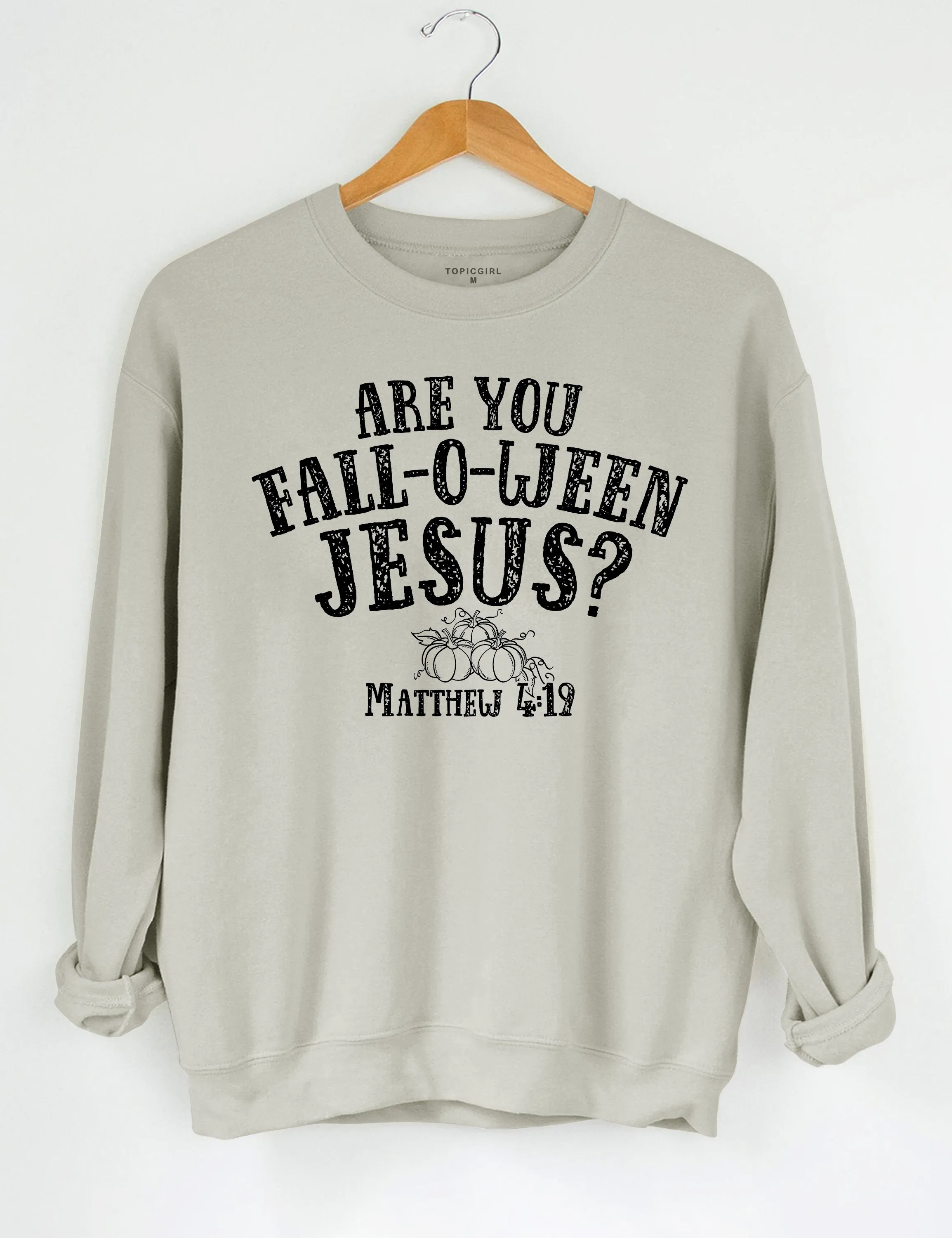 Are you Fall-o-ween Jesus Halloween Crop Hoodie sold by Topic Girl product image thumbnail 4