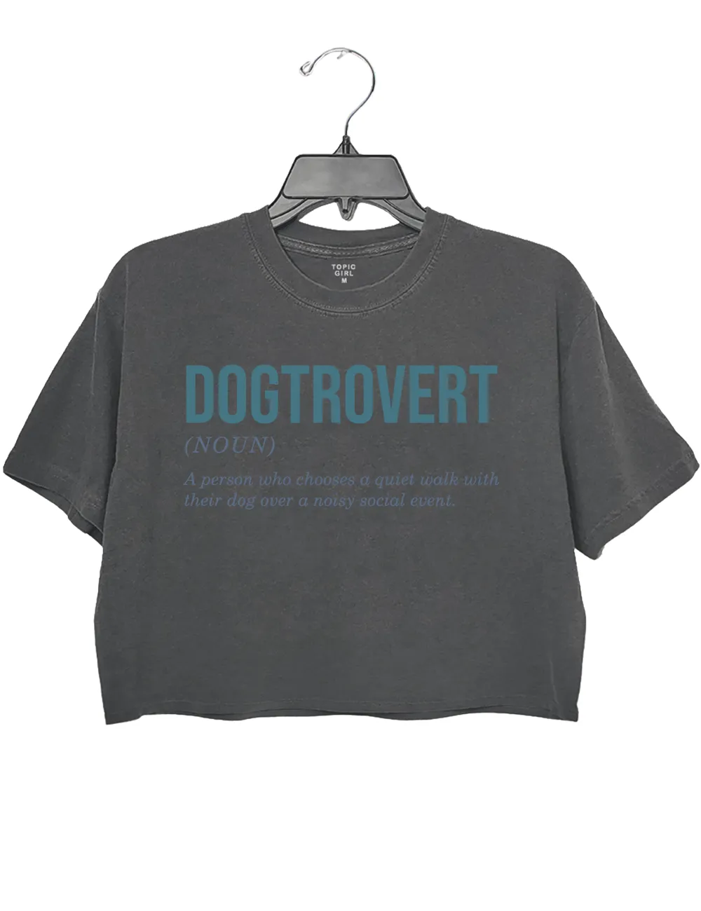 Dogtrovert Anti Social Dog Moms Club Crop Top sold by Topic Girl