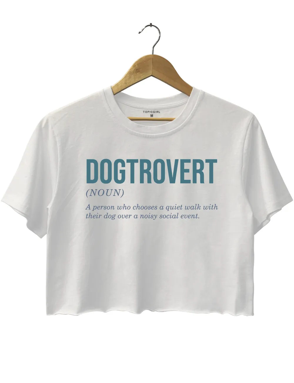 Dogtrovert Anti Social Dog Moms Club Crop Top sold by Topic Girl product image thumbnail 2