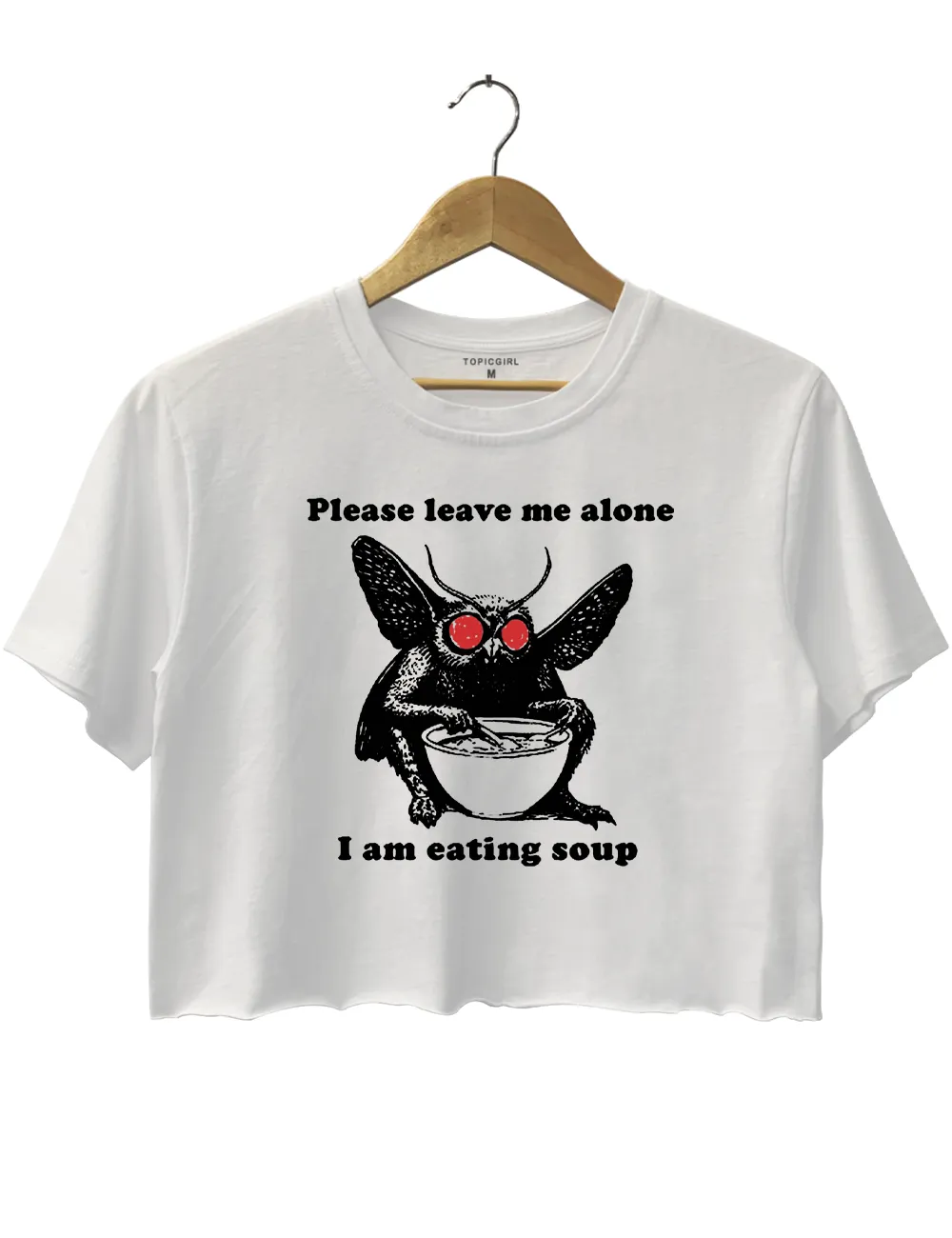 Please Leave Me Alone I Am Eating Soup Crop Top sold by Topic Girl product image thumbnail 2