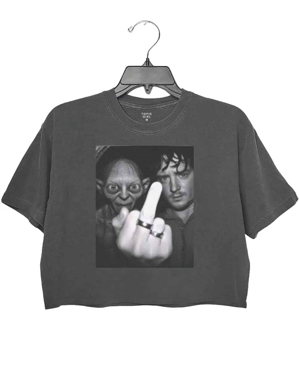 Lord of the Rings Gollum And Frodo Crop Top sold by Topic Girl product image thumbnail 2