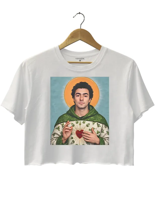 Saint Luigi Patron Saint Of Fafo Crop Top sold by Topic Girl