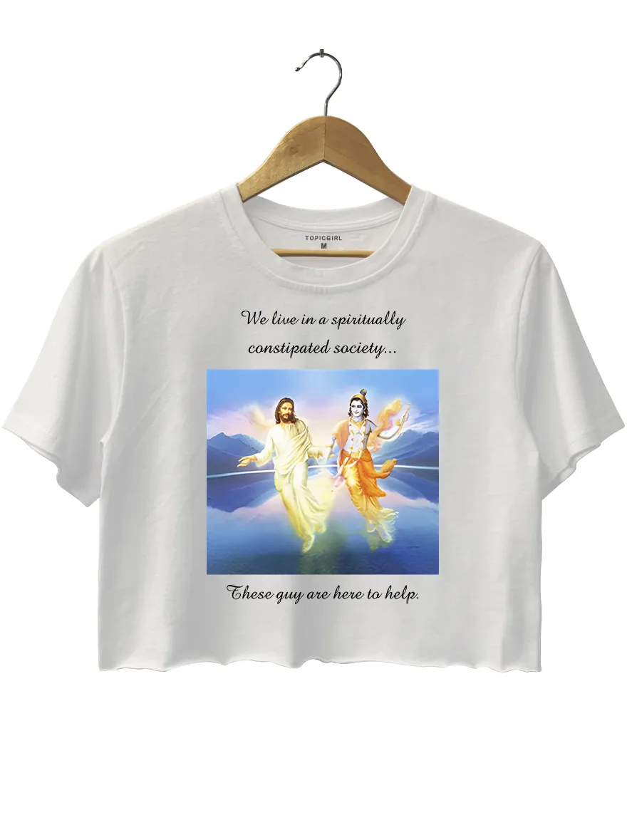 We Live In A Spiritually Constipated Society sold by Topic Girl