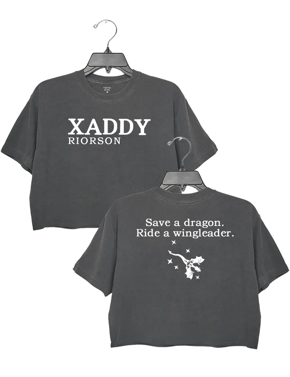 Xaddy Riorson Save a Dragon Ride A Wingleader Crop Top sold by Topic Girl product image thumbnail 2