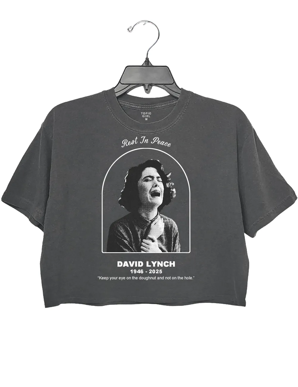 The Sadness DAVID LYNCH 1946-2025 Crop Top sold by Topic Girl