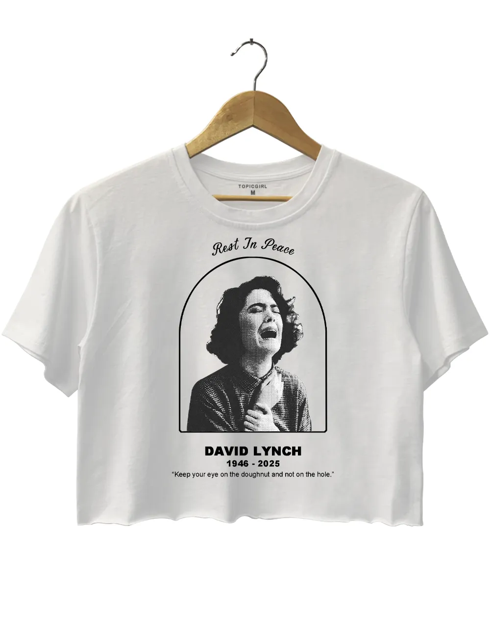 The Sadness DAVID LYNCH 1946-2025 Crop Top sold by Topic Girl product image thumbnail 2