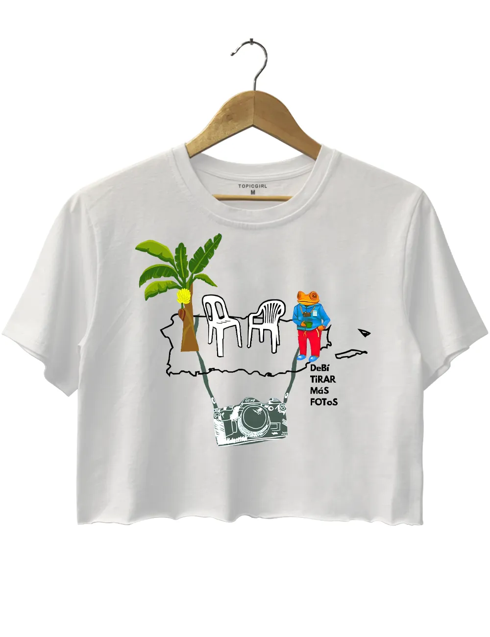 BAD BUNNY DeBÍ TiRAR MáS FOToS Crop Top sold by Topic Girl product image thumbnail 2