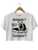 Monday?What's Next?Tuesday? Crop Top sold by Topic Girl